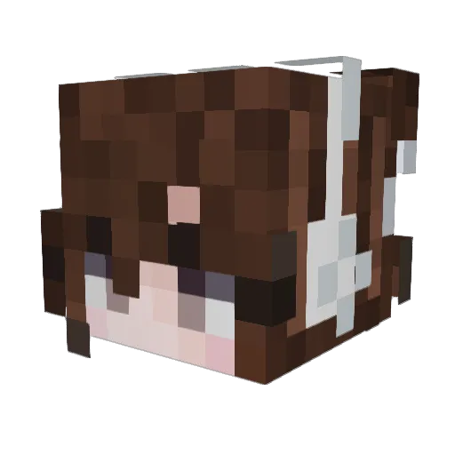 514345667 Minecraft avatar head, 3D render