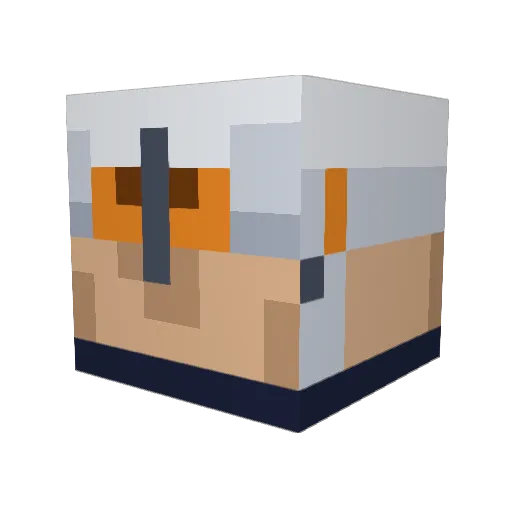 51766 Minecraft avatar head, 3D render