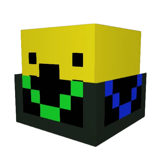 519mund Minecraft avatar head, 3D render