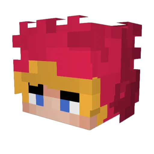 51L0 Minecraft avatar head, 3D render
