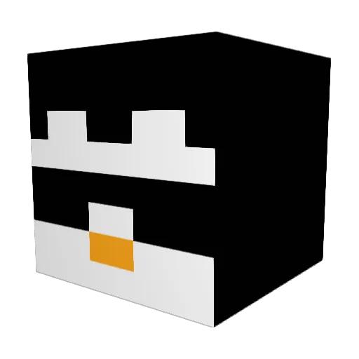 51_cps Minecraft avatar head, 3D render