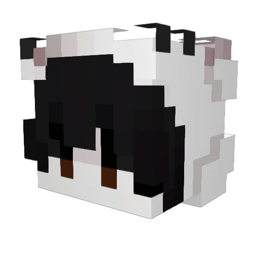 51ff Minecraft avatar head, 3D render