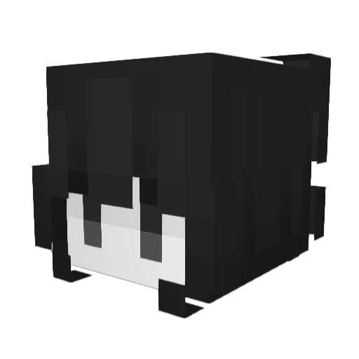 520R Minecraft avatar head, 3D render