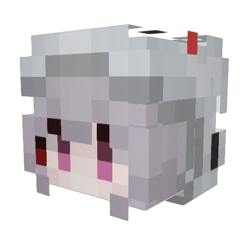 521YLIng Minecraft avatar head, 3D render