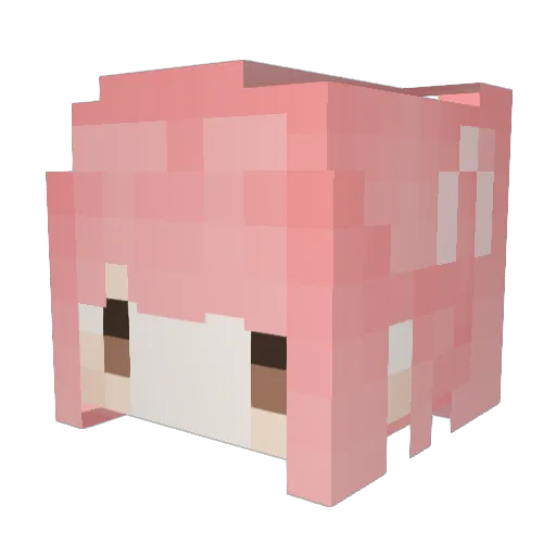 52786969 Minecraft avatar head, 3D render
