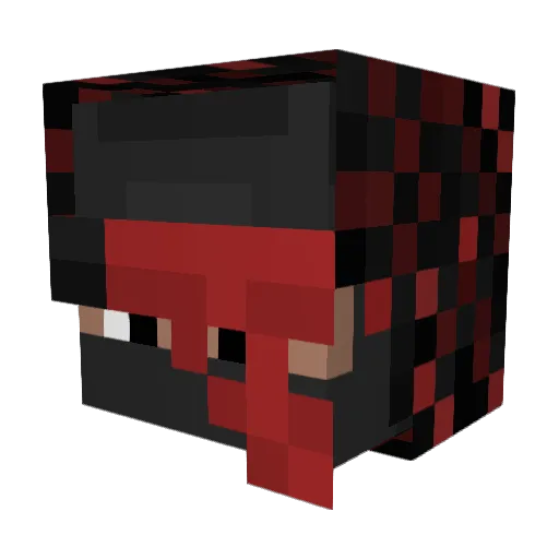 52wix Minecraft avatar head, 3D render