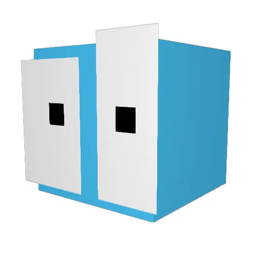 53MB Minecraft avatar head, 3D render
