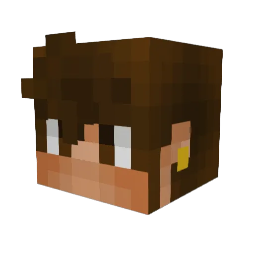 53MrRafael Minecraft avatar head, 3D render