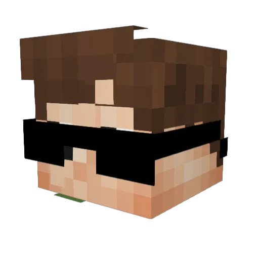53bbi Minecraft avatar head, 3D render