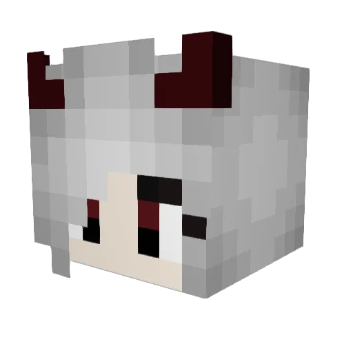 53emb Minecraft avatar head, 3D render