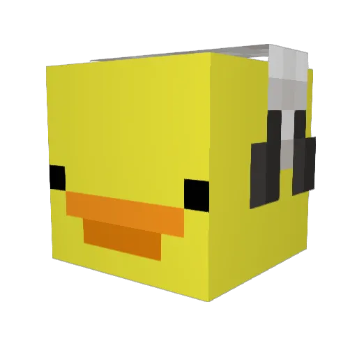 53l3 Minecraft avatar head, 3D render