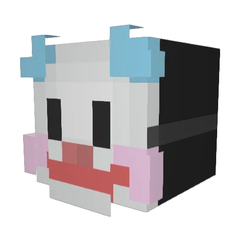 5464564564564564 Minecraft avatar head, 3D render