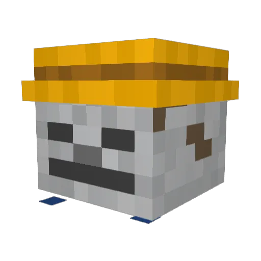 548725456 Minecraft avatar head, 3D render