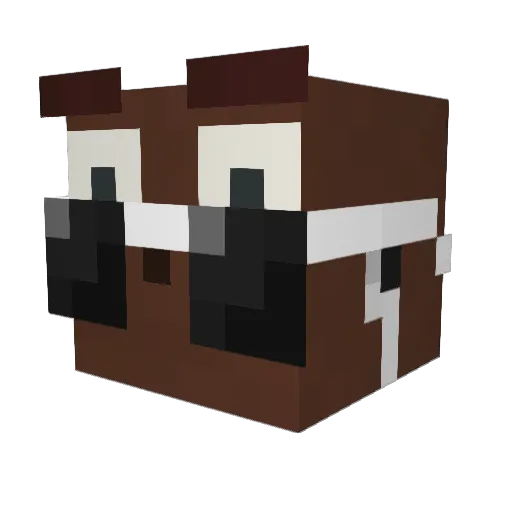 54884 Minecraft avatar head, 3D render