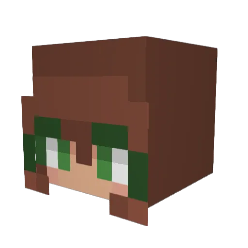 54FZ Minecraft avatar head, 3D render