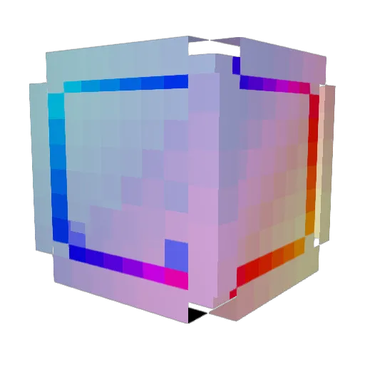 54ZI_YAN Minecraft avatar head, 3D render