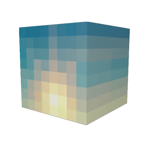 54eni Minecraft avatar head, 3D render