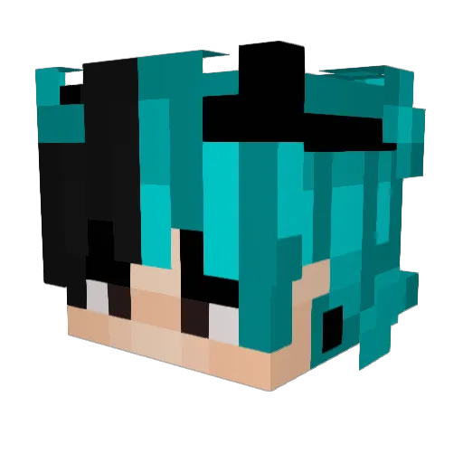 54gaobing Minecraft avatar head, 3D render