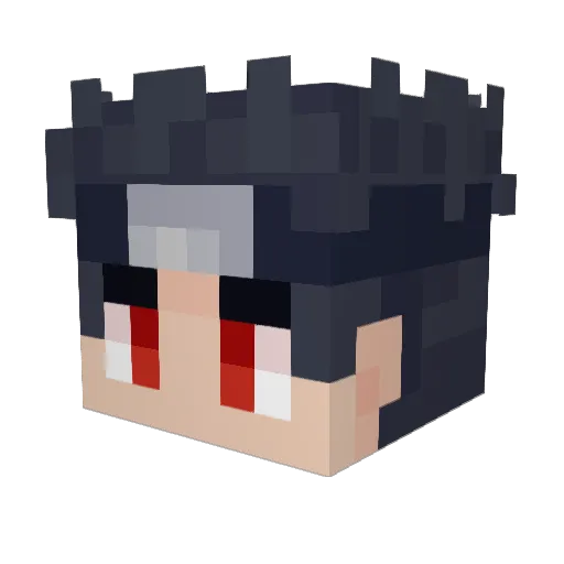 54ml Minecraft avatar head, 3D render