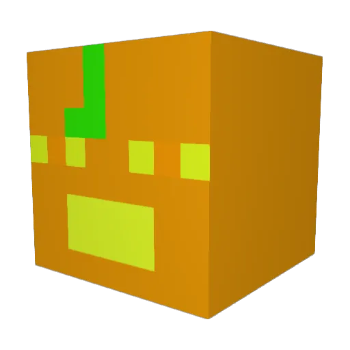 54ms Minecraft avatar head, 3D render