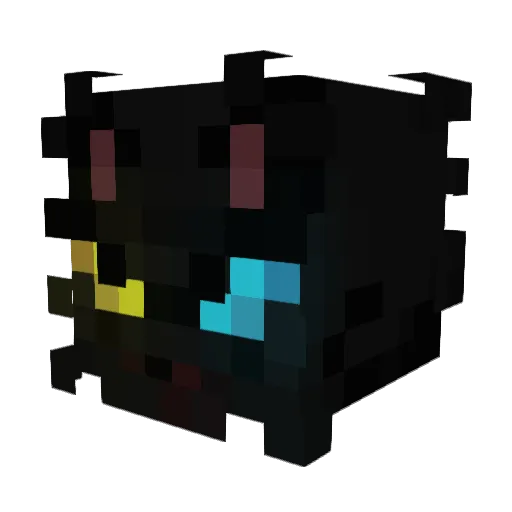 54z Minecraft avatar head, 3D render