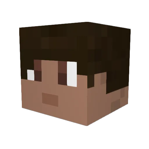 550bomb Minecraft avatar head, 3D render
