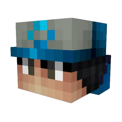 55130 Minecraft avatar head, 3D render