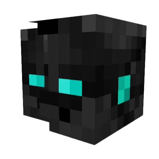 55_Kusochek Minecraft avatar head, 3D render