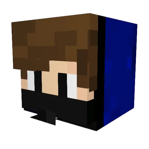 55doorface Minecraft avatar head, 3D render