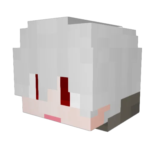 55odam Minecraft avatar head, 3D render