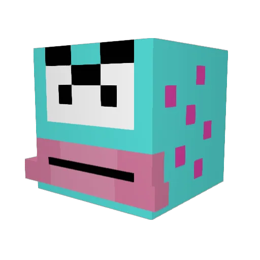 561_972_3493 Minecraft avatar head, 3D render