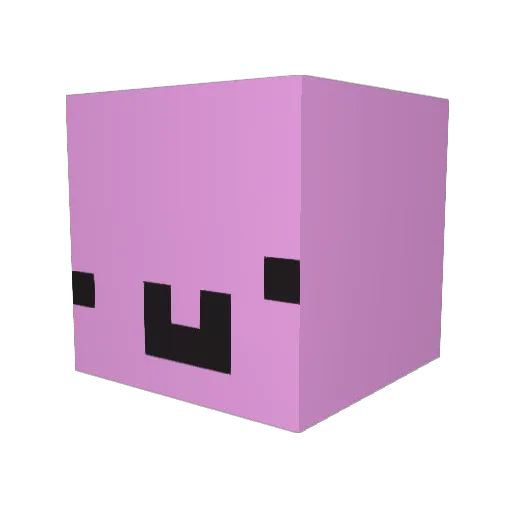56faxeo Minecraft avatar head, 3D render