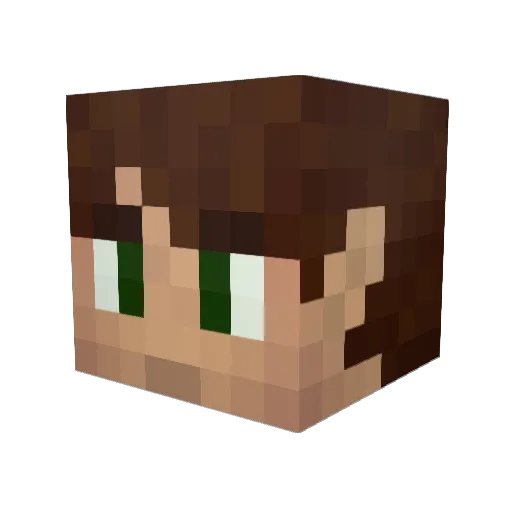 56i Minecraft avatar head, 3D render