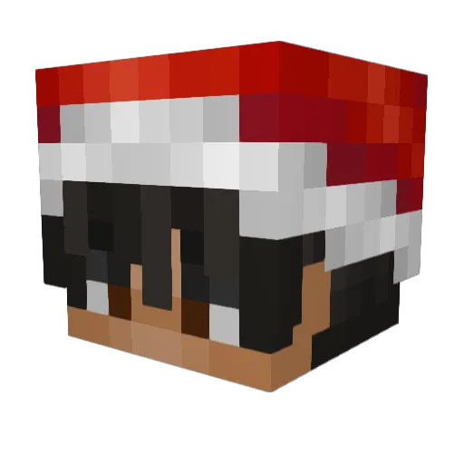 56kz Minecraft avatar head, 3D render