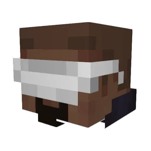 5711 Minecraft avatar head, 3D render