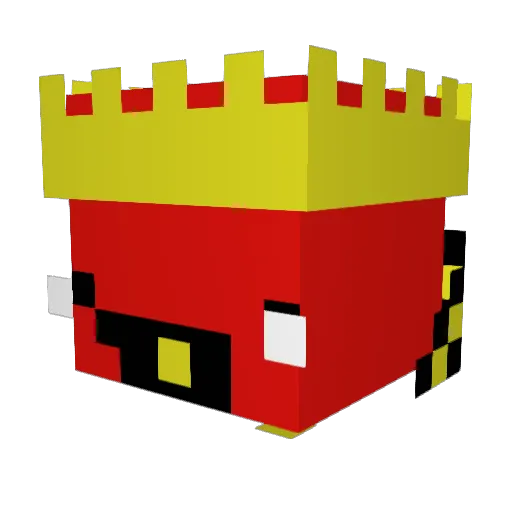 57Plxels Minecraft avatar head, 3D render