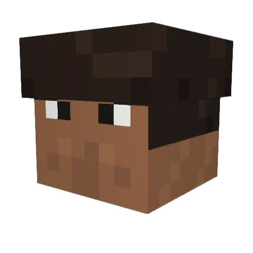 57ashraf Minecraft avatar head, 3D render