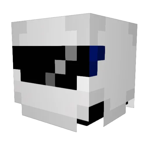 57percent_wool Minecraft avatar head, 3D render
