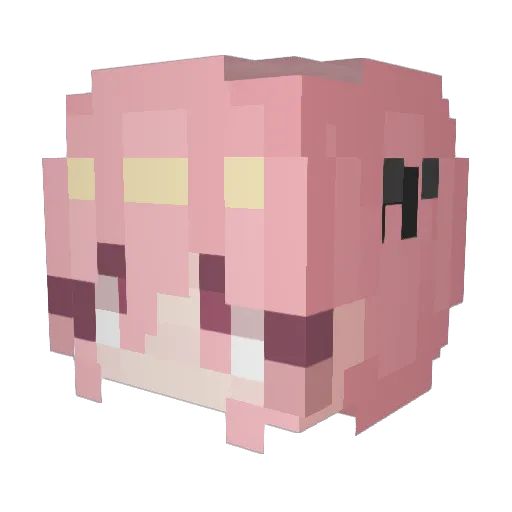 57up1d Minecraft avatar head, 3D render