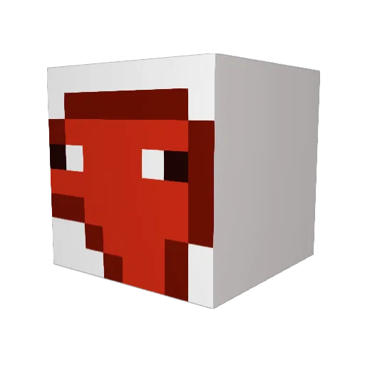 581672943 Minecraft avatar head, 3D render