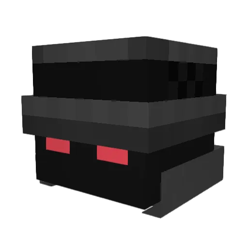 589ms Minecraft avatar head, 3D render