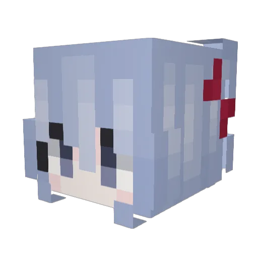 58R Minecraft avatar head, 3D render