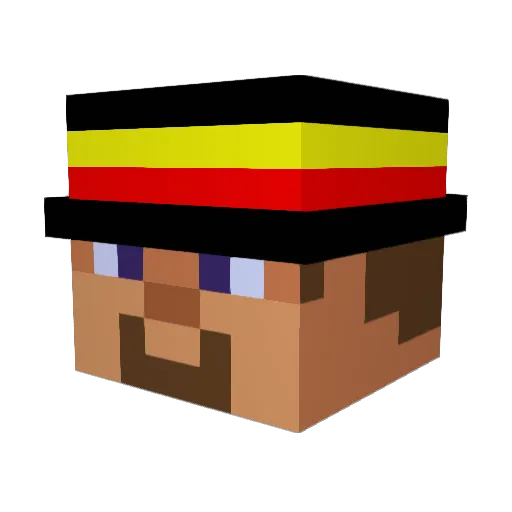 58hp Minecraft avatar head, 3D render