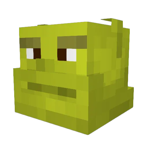 58ip Minecraft avatar head, 3D render