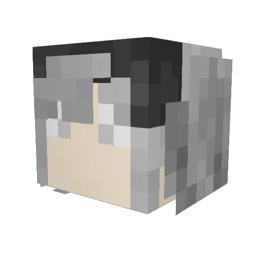 59Bear Minecraft avatar head, 3D render