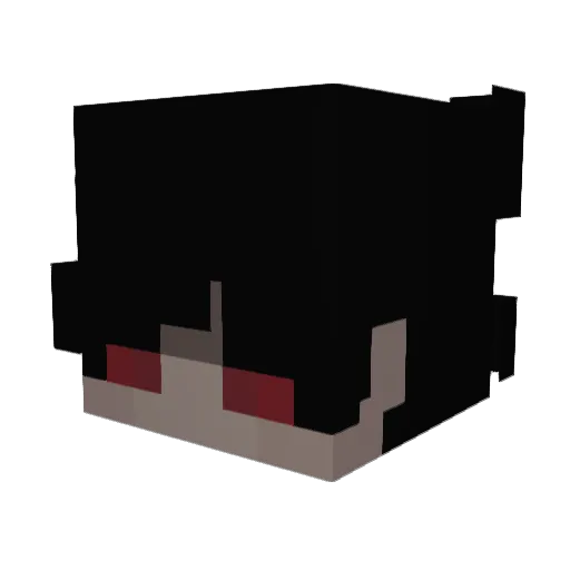 59raw Minecraft avatar head, 3D render