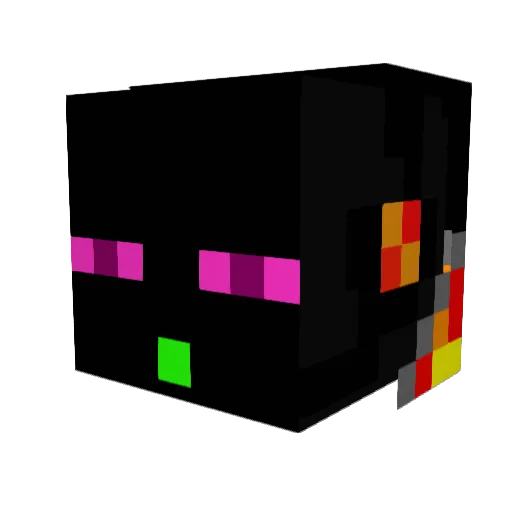 5AS6 Minecraft avatar head, 3D render