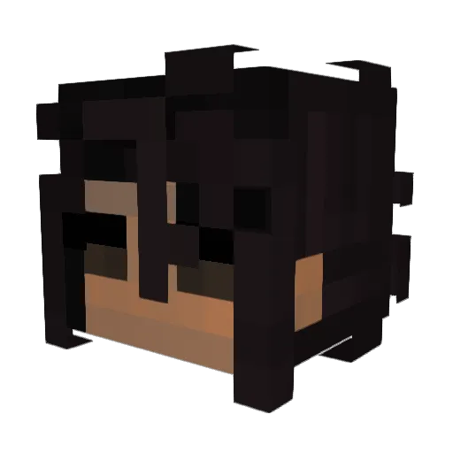 5C4R77 Minecraft avatar head, 3D render