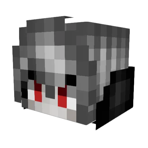 5ELFHATE Minecraft avatar head, 3D render