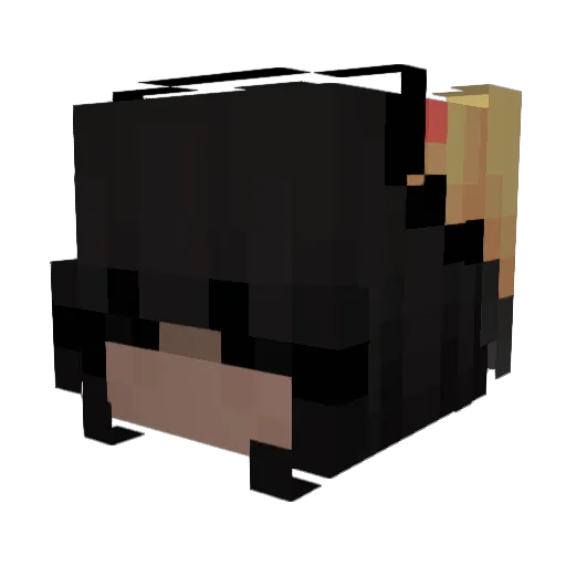 5Ft4PetiteEgirl Minecraft avatar head, 3D render